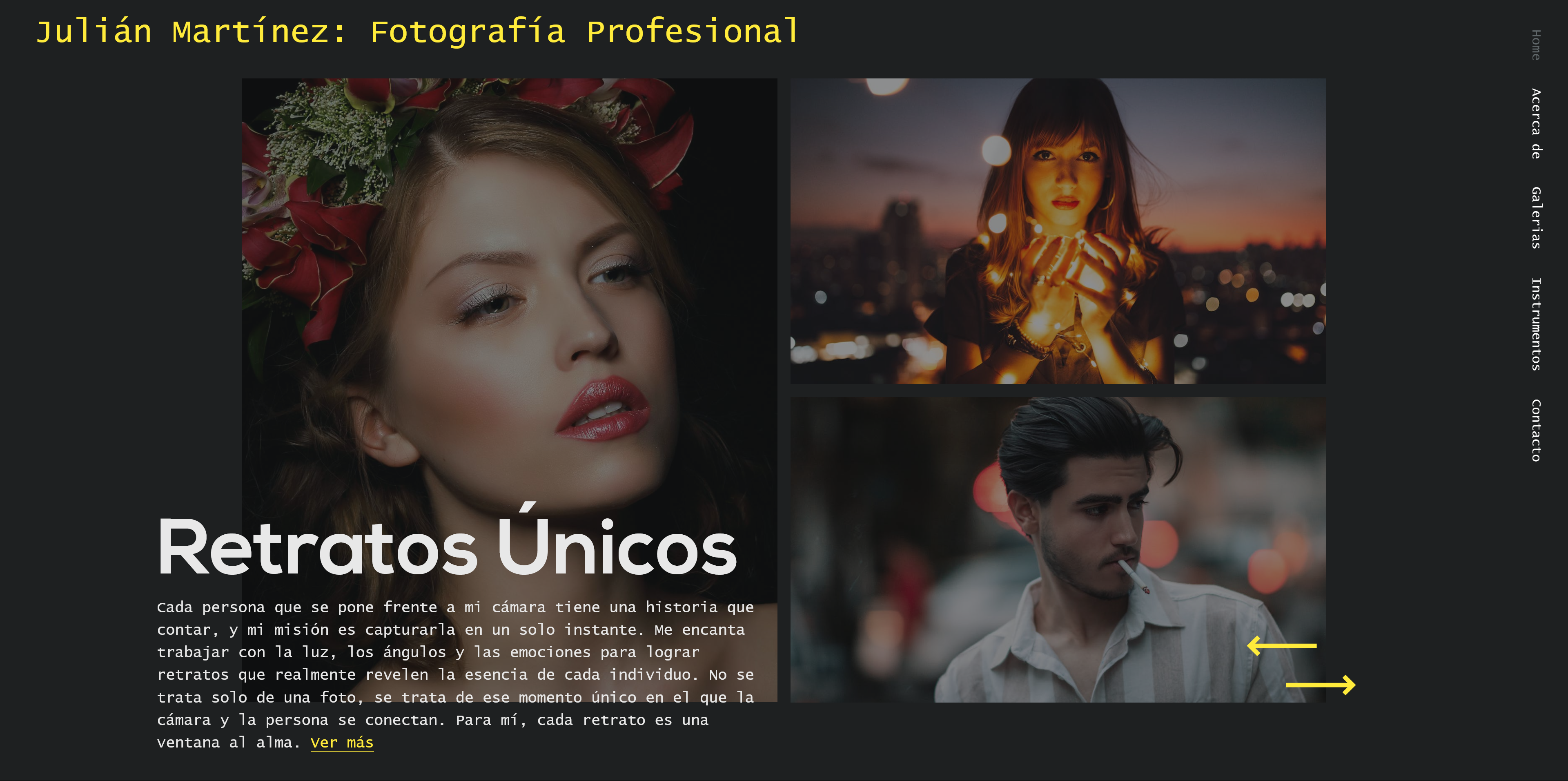 Página Web para Fotógrafo
